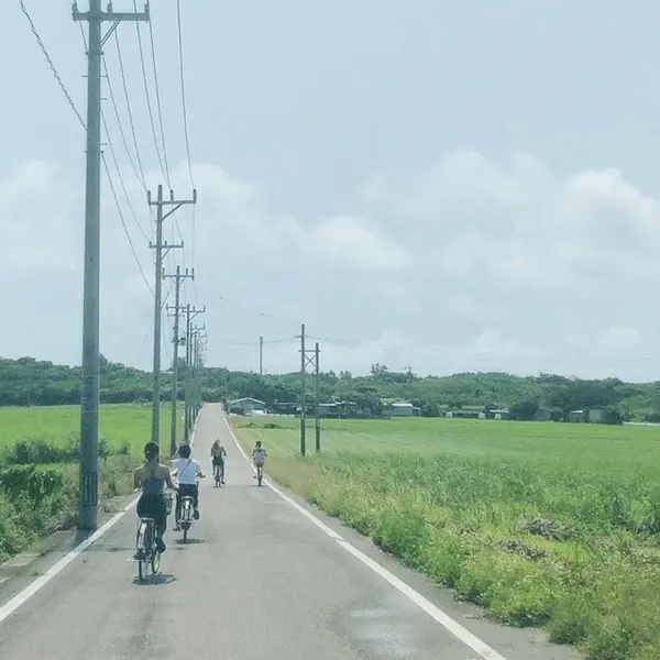 シュガーロードをサイクリング